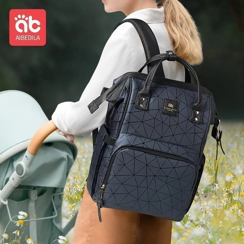 Bolso para Bebes impermeable multifuncional, con cargador USB, compartimiento independiente para toallitas húmedas y otro insulado para biberones