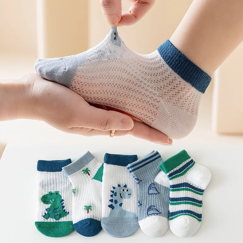 5 pares de calcetines de algodón para niños: suaves, cómodos y transpirables